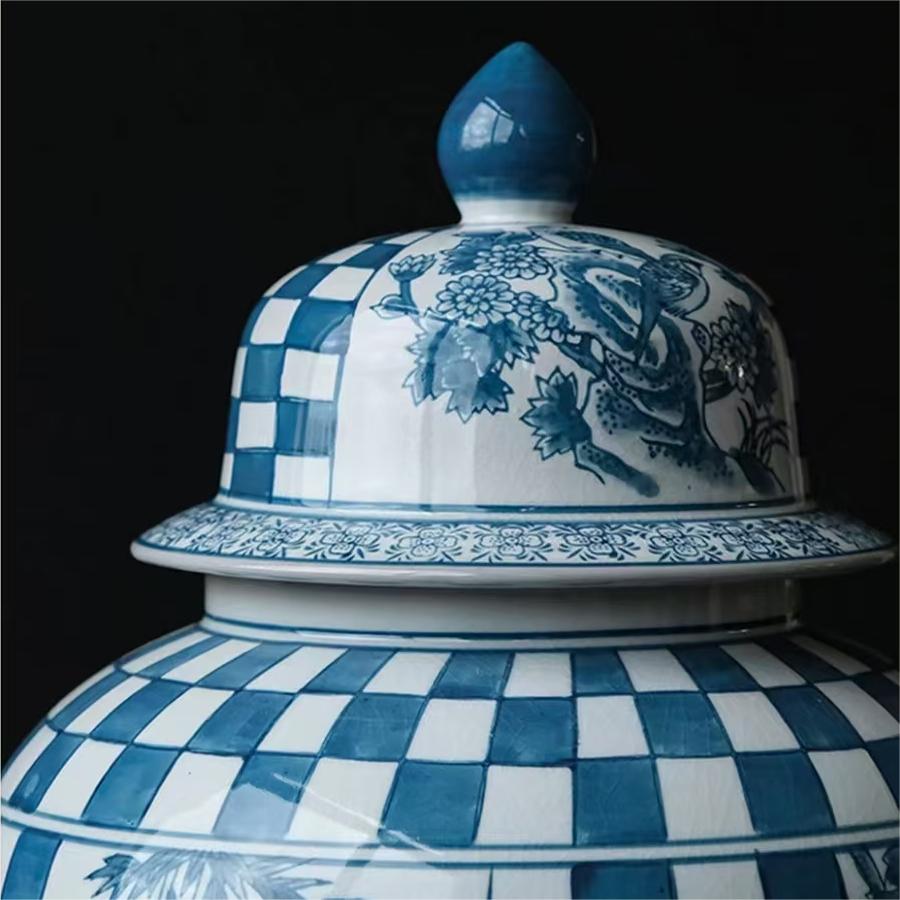 "Double Happiness" Blue and White Porcelain New Chinese Vase (available in bulk)