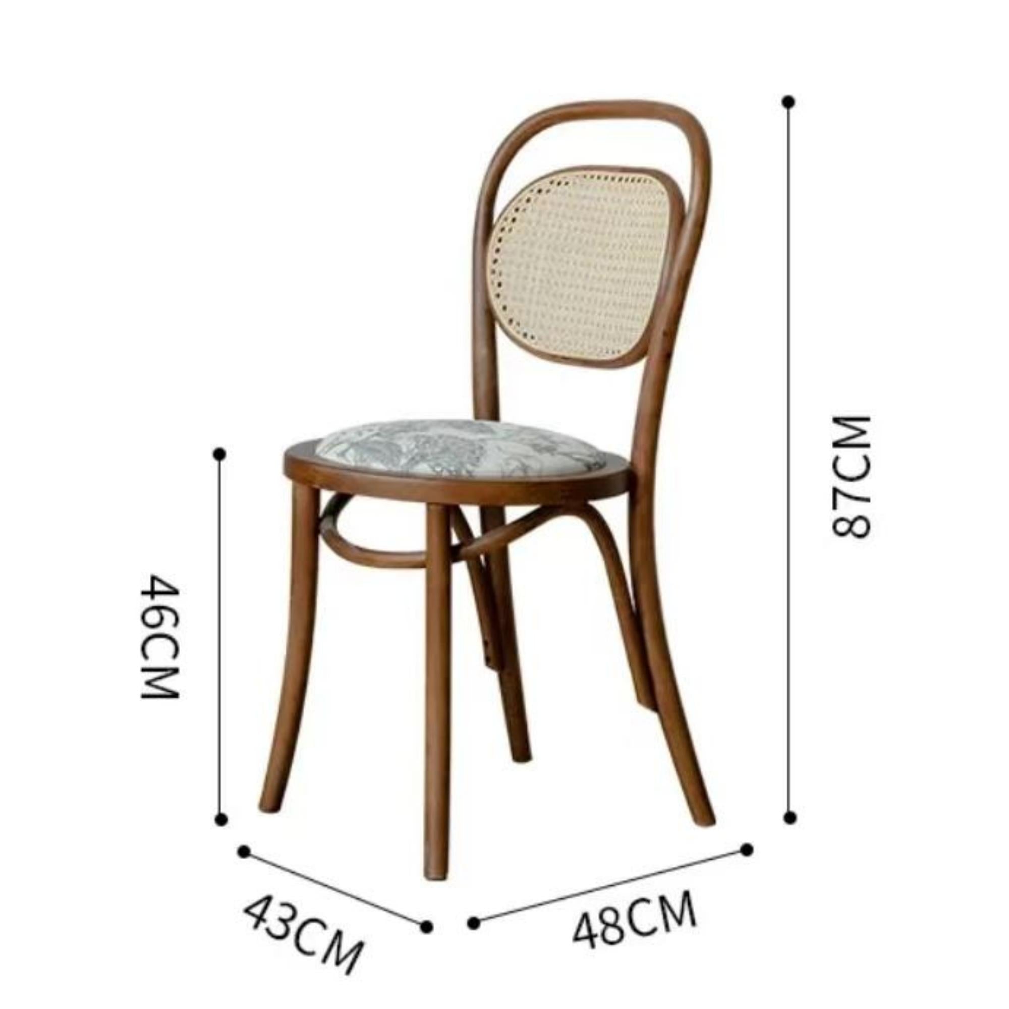 European simple retro rattan chair(Can be customized)