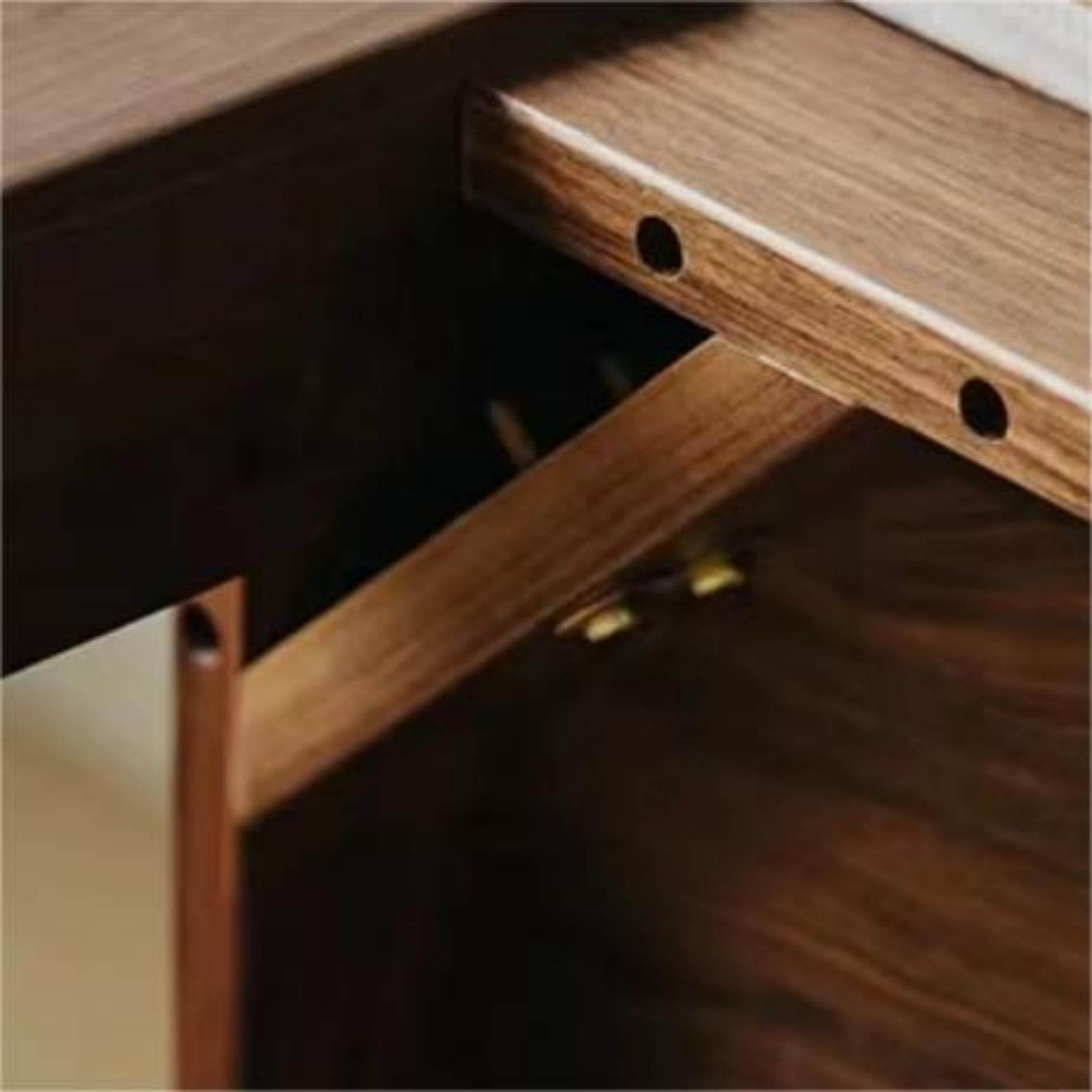 Rectangle solid wood dining table made of North American walnut(Can be customized)