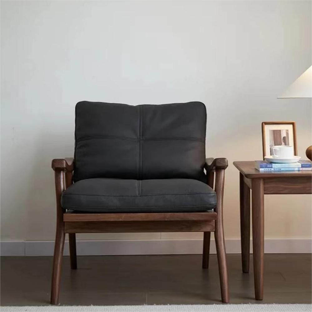 North American black walnut solid wood lounge chair(Can be customized)