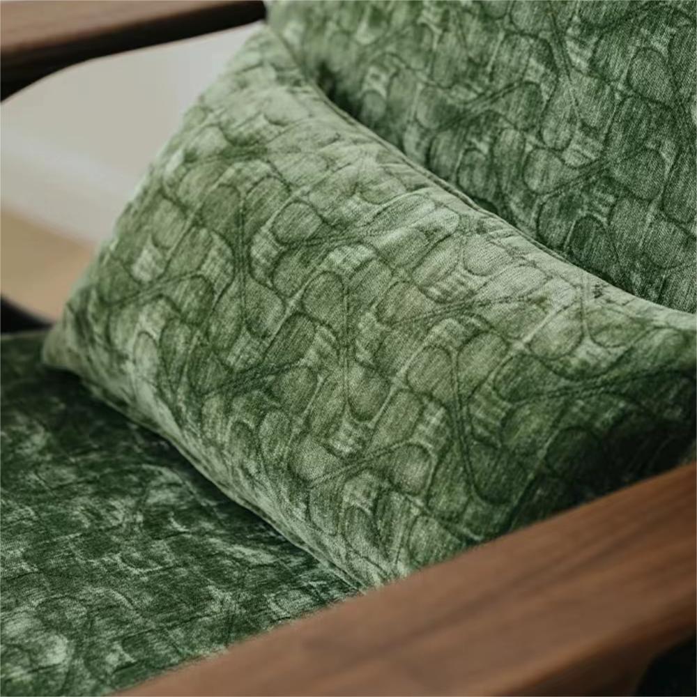 Black walnut fabric single sofa(Can be customized)