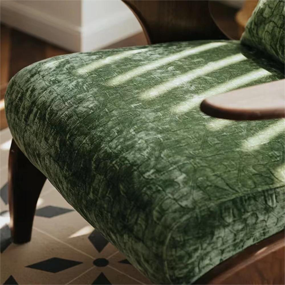 Black walnut fabric single sofa(Can be customized)