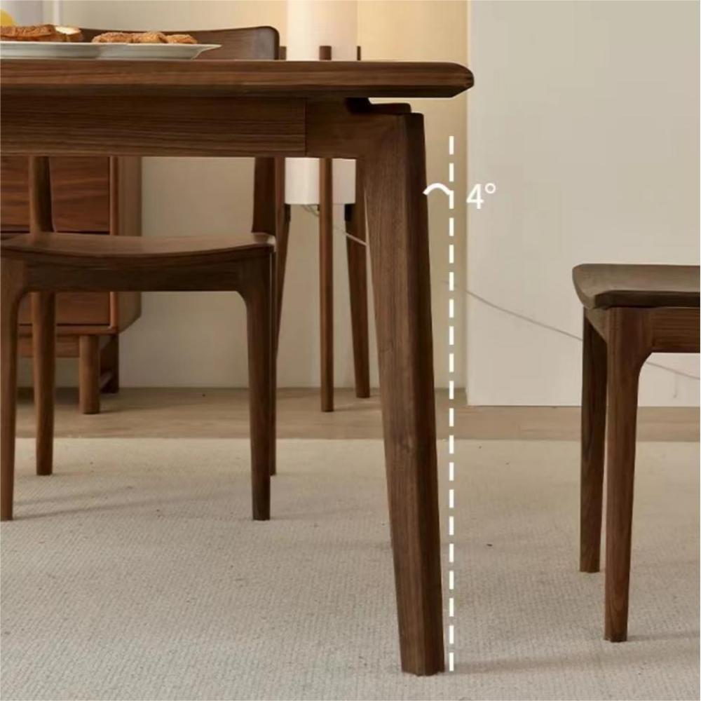 North American black walnut square rock table (seats 4-6 people)(Can be customized)