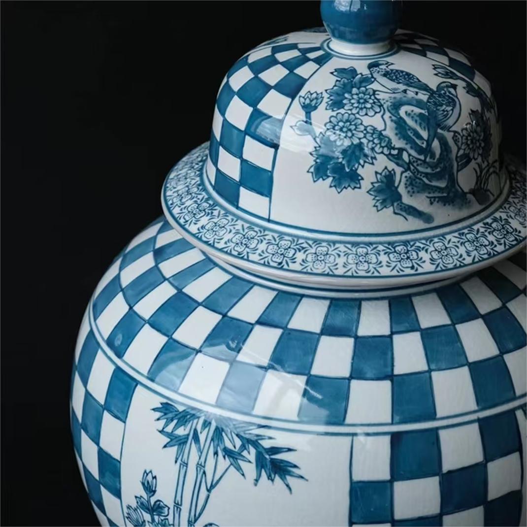 "Double Happiness" Blue and White Porcelain New Chinese Vase (available in bulk)