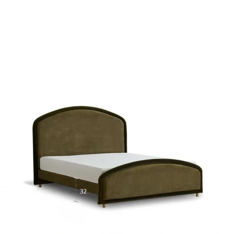 Simple fabric French style Double bed (customizable)