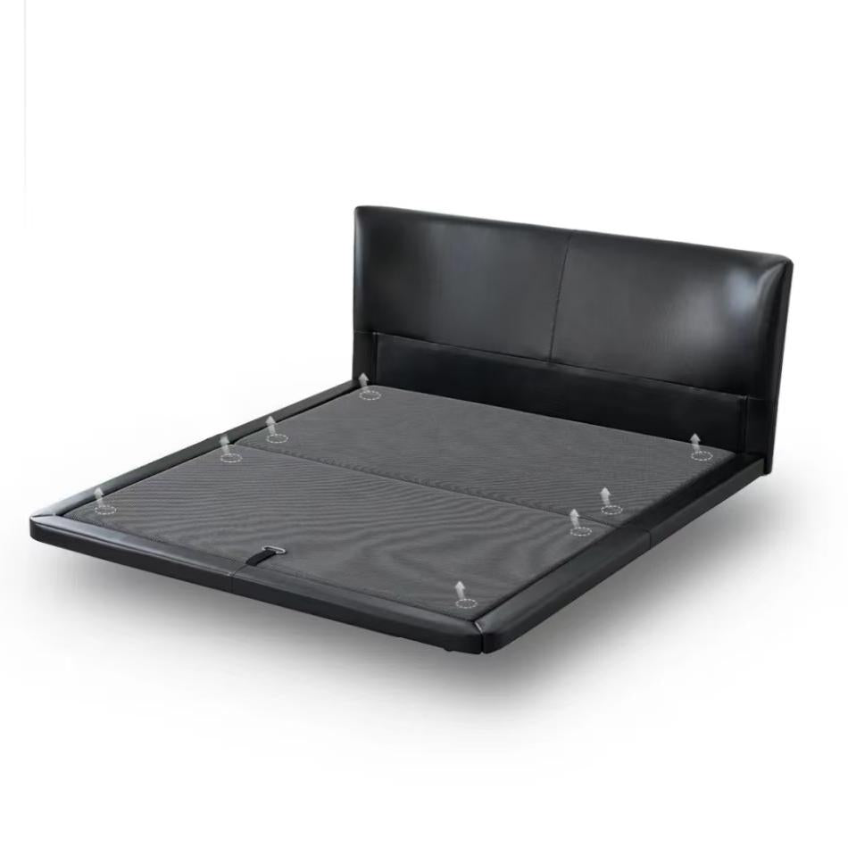 Black floating double bed(Customizable)