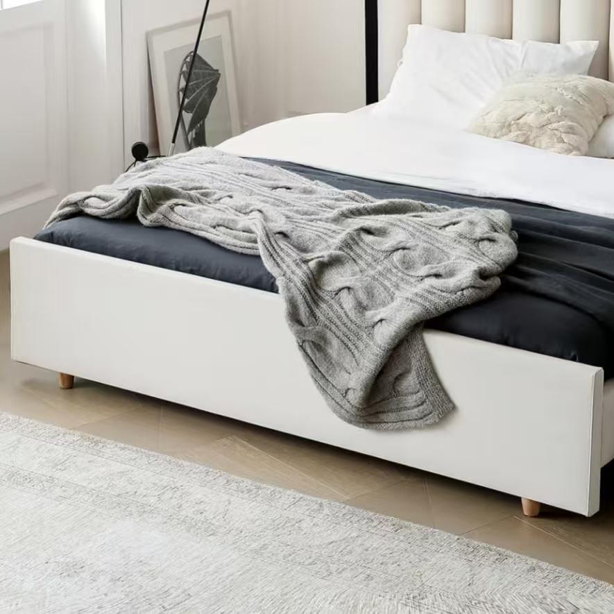 High back Modern Simple Double Bed (customizable)