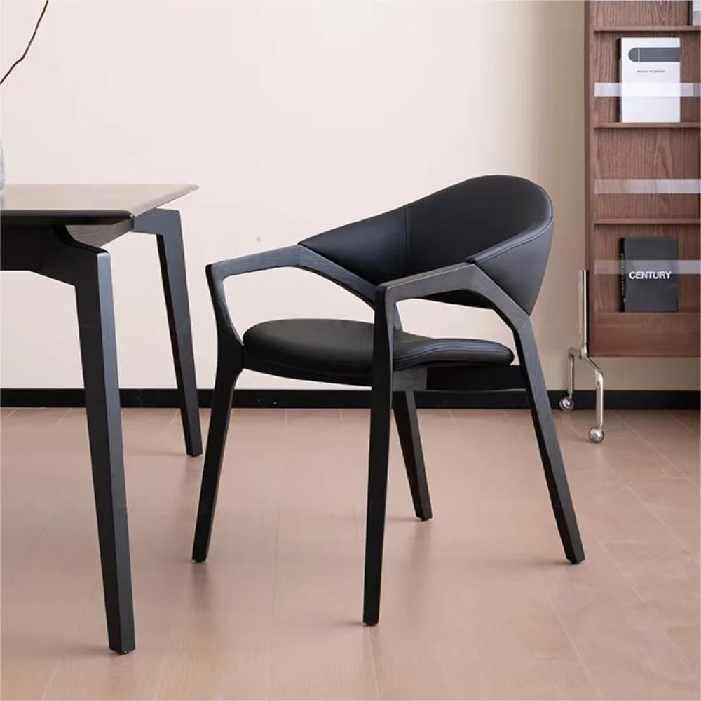 Italian dining chair Home back dining armchair