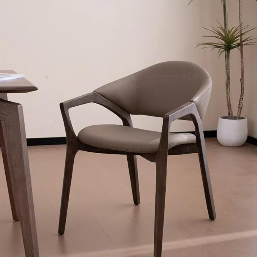 Italian dining chair Home back dining armchair