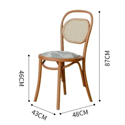 European simple retro rattan chair（Can be customized）