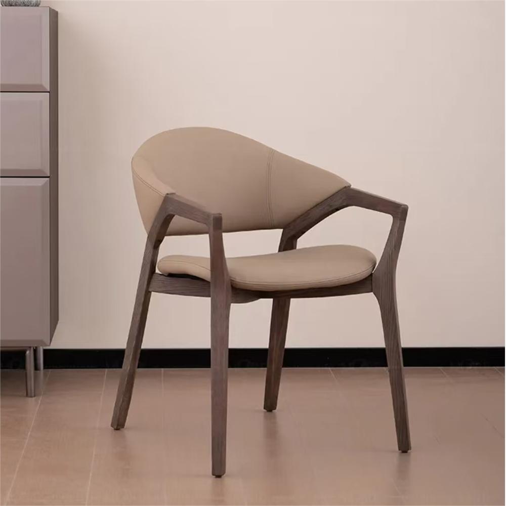 Italian dining chair Home back dining armchair