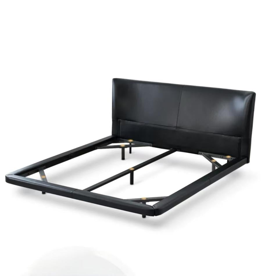 Black floating double bed(Customizable)