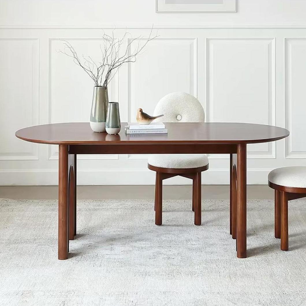 Vintage solid wood dining table set (customizable)