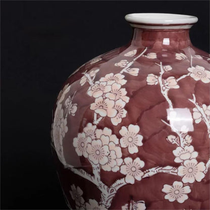 Hand-painted Underglaze New Chinese Vase Ornament (available in bulk)