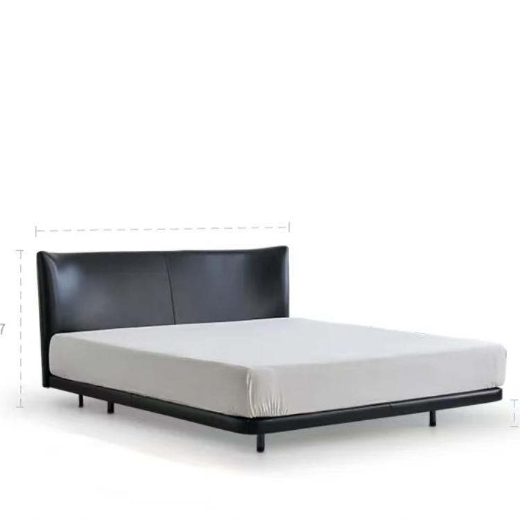 Black floating double bed(Customizable)