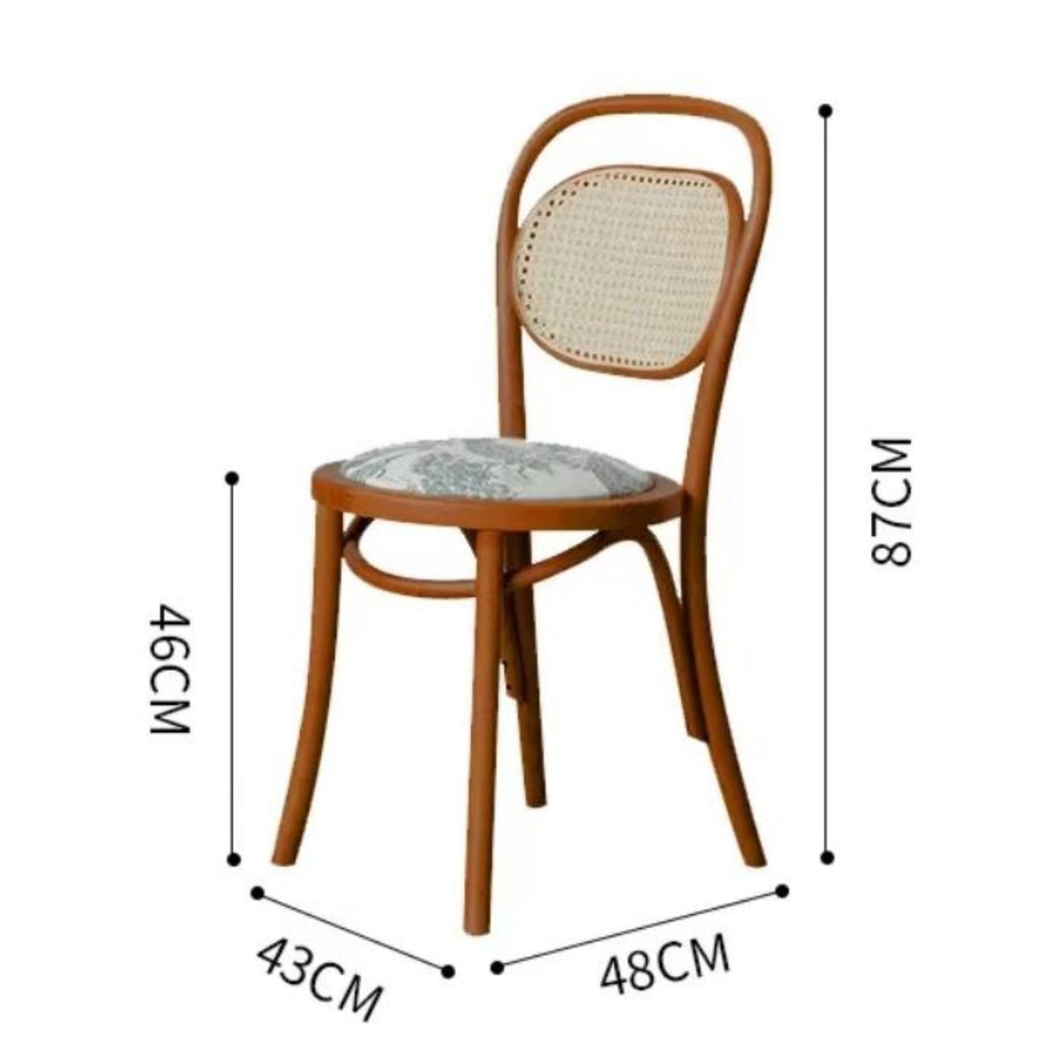 European simple retro rattan chair（Can be customized）