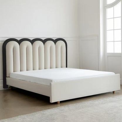 High back Modern Simple Double Bed (customizable)