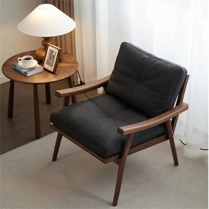 North American black walnut solid wood lounge chair（Can be customized）