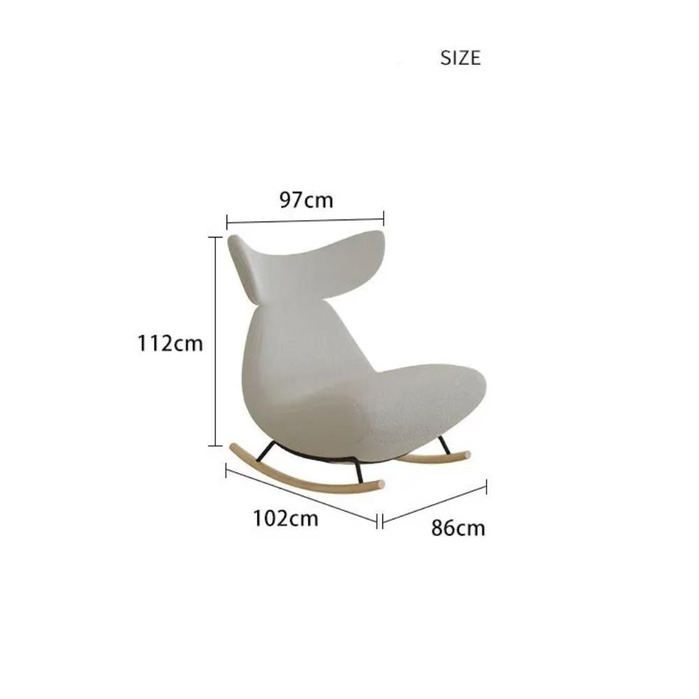 Nordic single rocking chair sofa can be used in the living room balcony bedroom