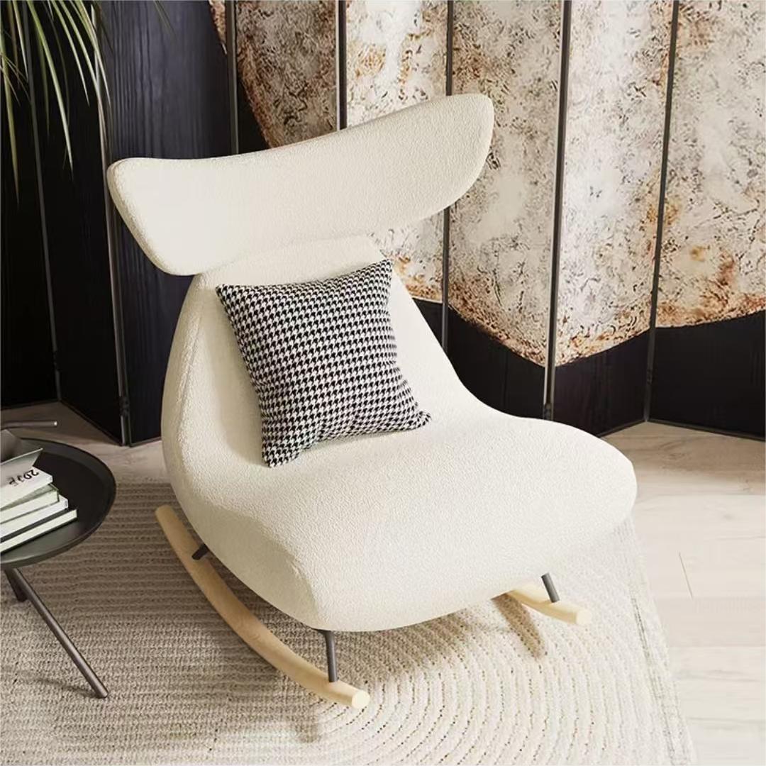 Nordic single rocking chair sofa can be used in the living room balcony bedroom