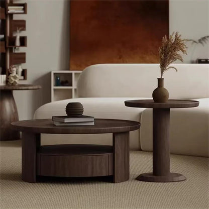 Wabi-sabi high-end round coffee table