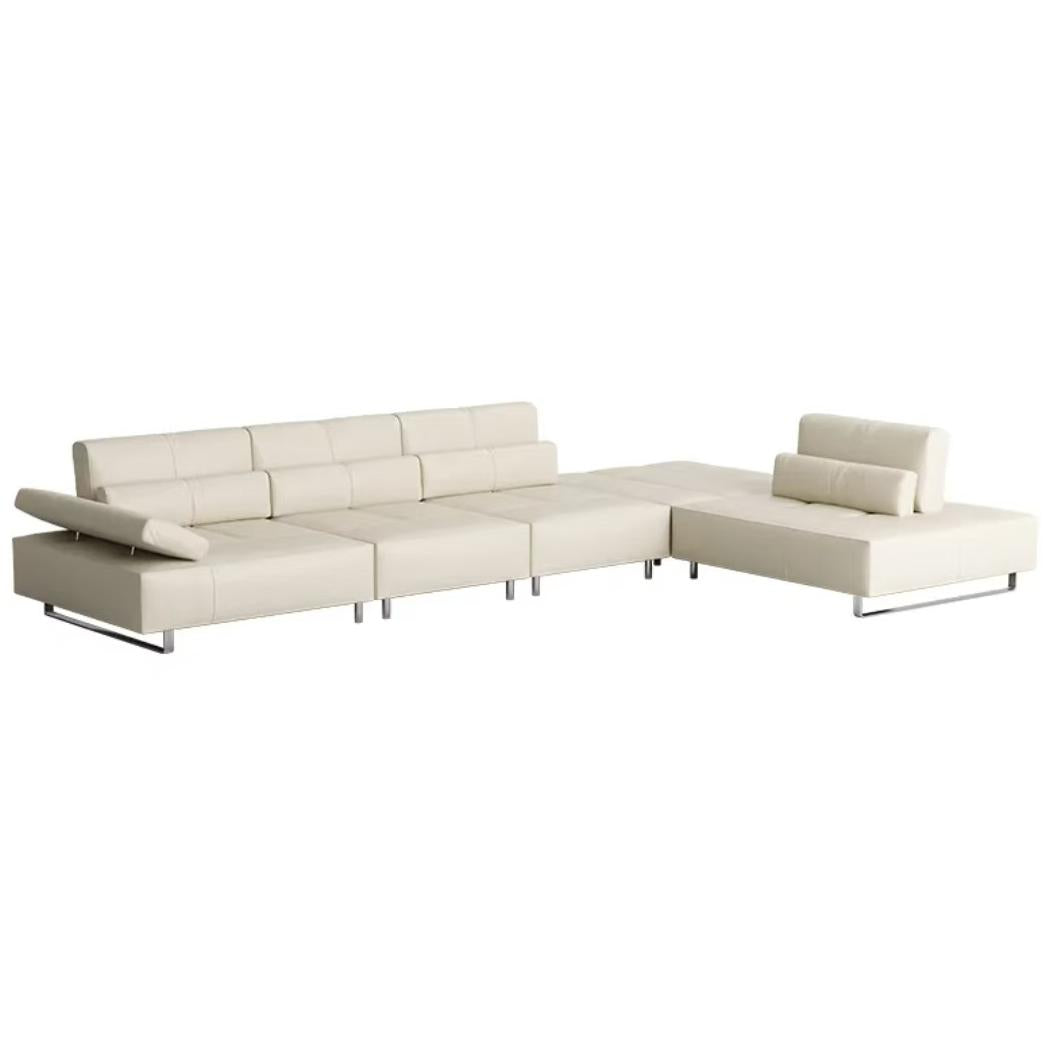 Italian minimalist living room combination adjustable corner function sofa