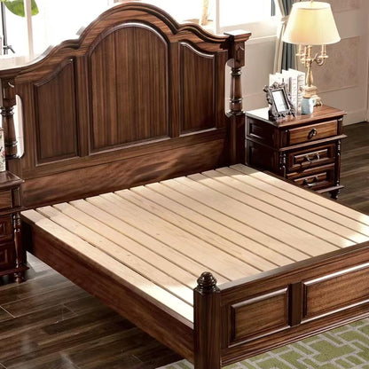 American Solid Walnut Double Bed (customizable)