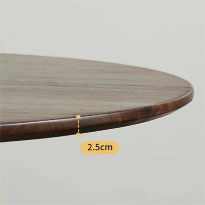 North American Black Walnut Solid wood round table (4~6 people)（Can be customized）