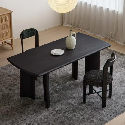 Vintage Black rectangular dining table (customizable)