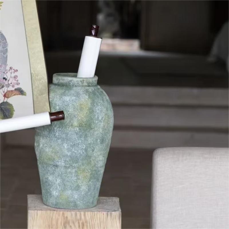 Moroccan handmade natural clay vase living room art decoration (available in bulk)