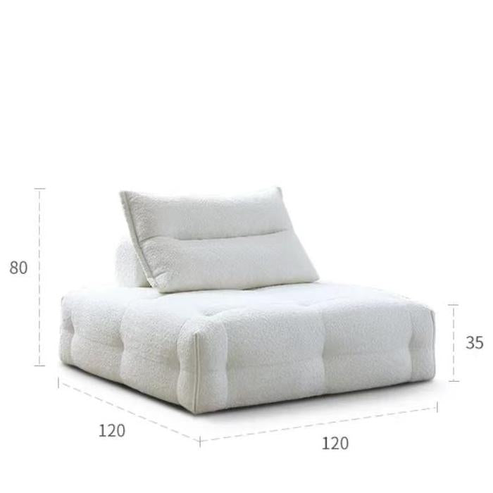 Vintage block fabric sofa (customizable)