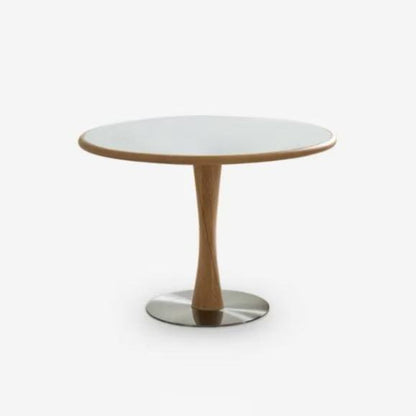 Walnut solid wood round dining table (customizable)